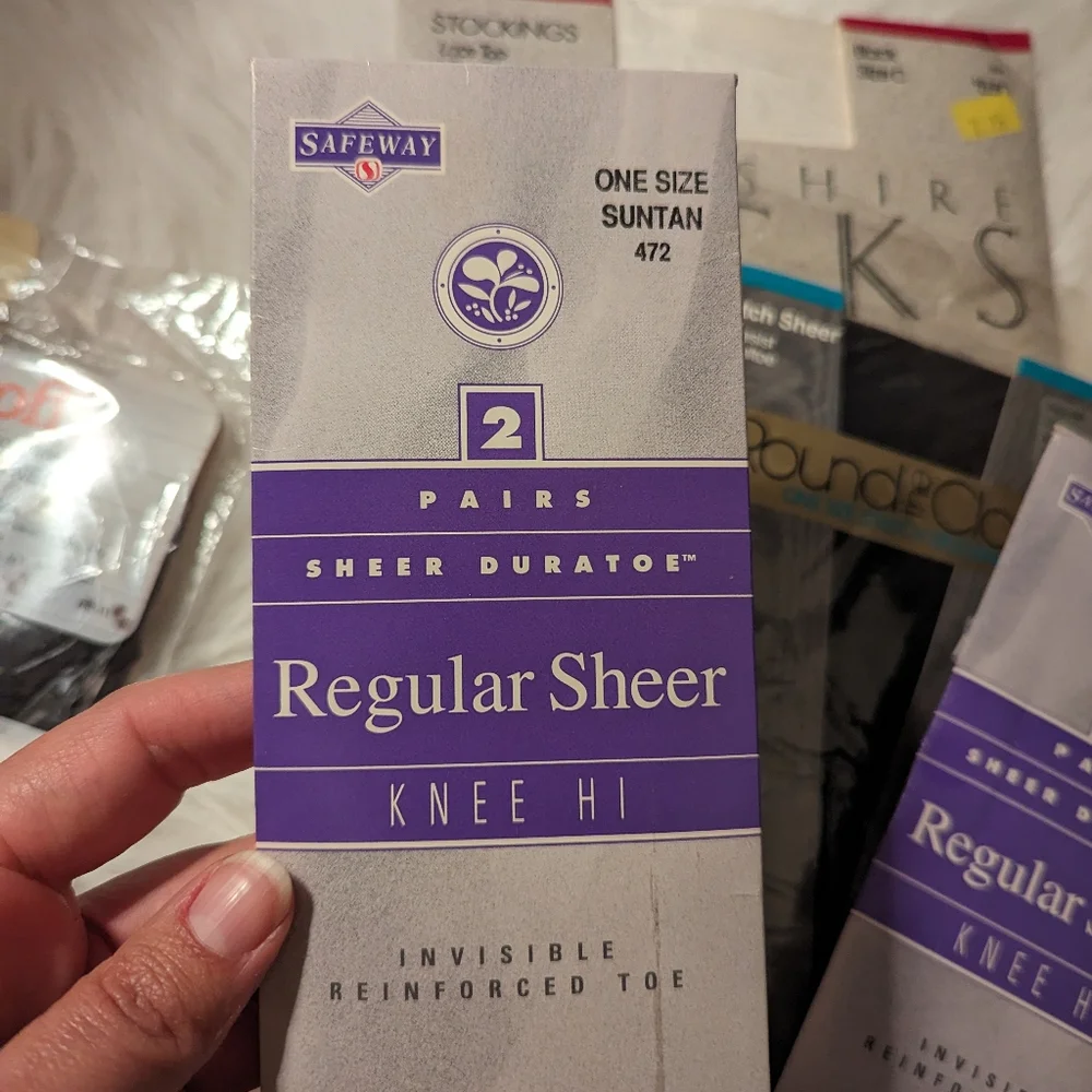 Set of 5‎ vintage knee highs